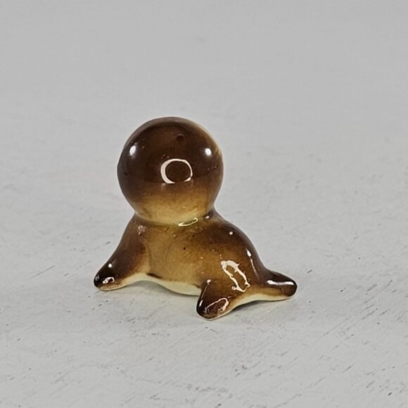 Vintage Bug House Bone China Bay Seal Sea Lion Miniature Figurine - Picture 4 of 8